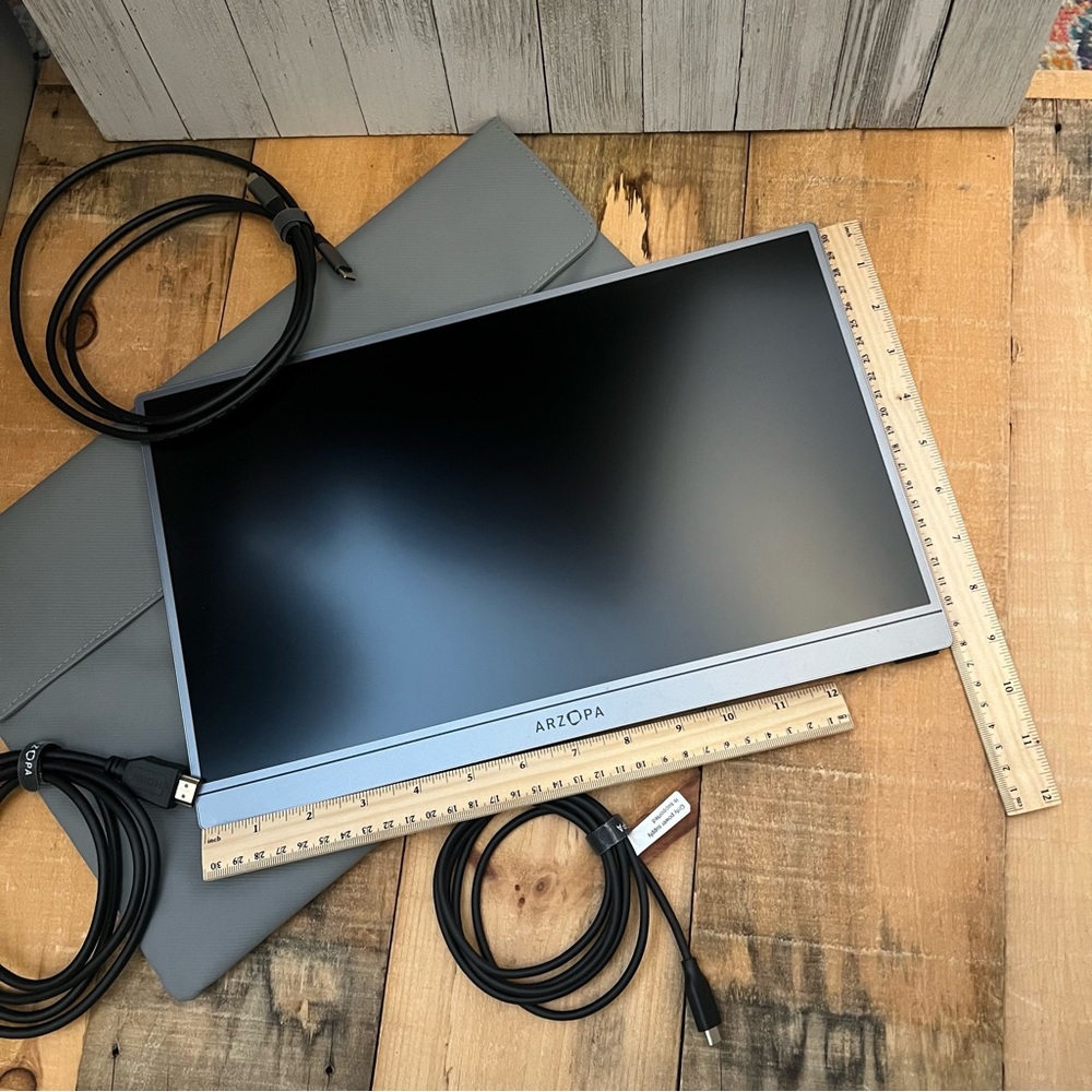 ARZOPA Portable Monitor 71FC Gray - Picture 3 of 6